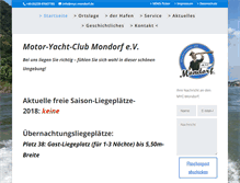 Tablet Screenshot of myc-mondorf.de